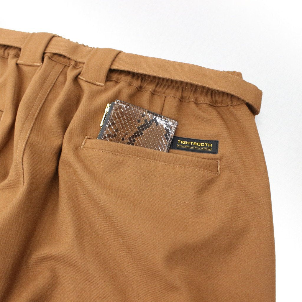 TR BAGGY SLACKS #BROWN [FW22-B10]