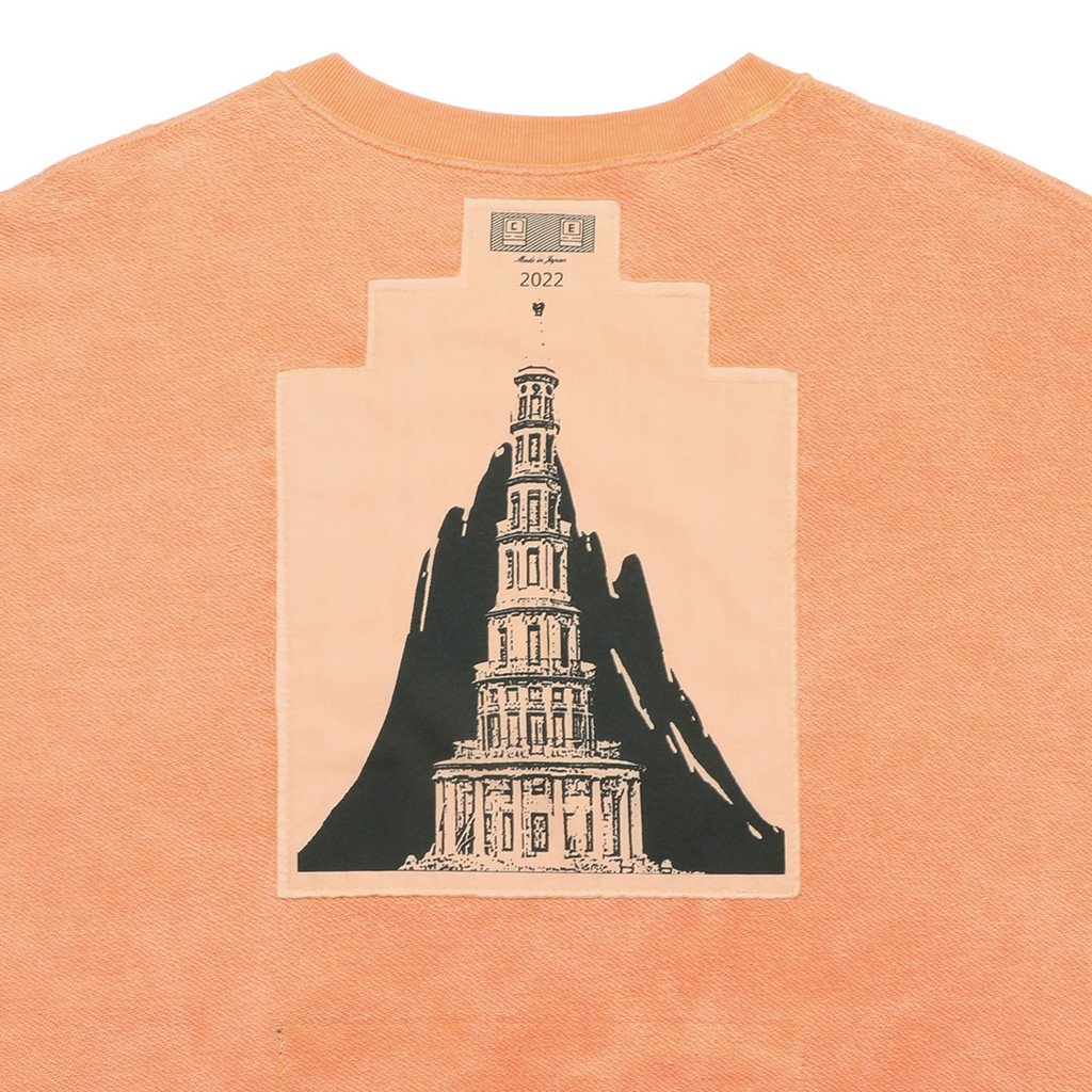 C.E | シーイー OVERDYE CAV EMPT CREW NECK #ORANGE [CES22CS12