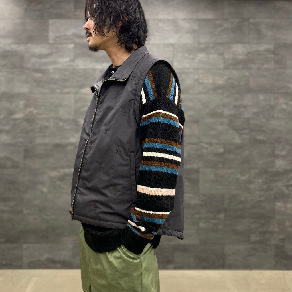 SON OF THE CHEESE | サノバチーズ BORDER POLO #BLACK [SC2220-KN05] – cocorozashi