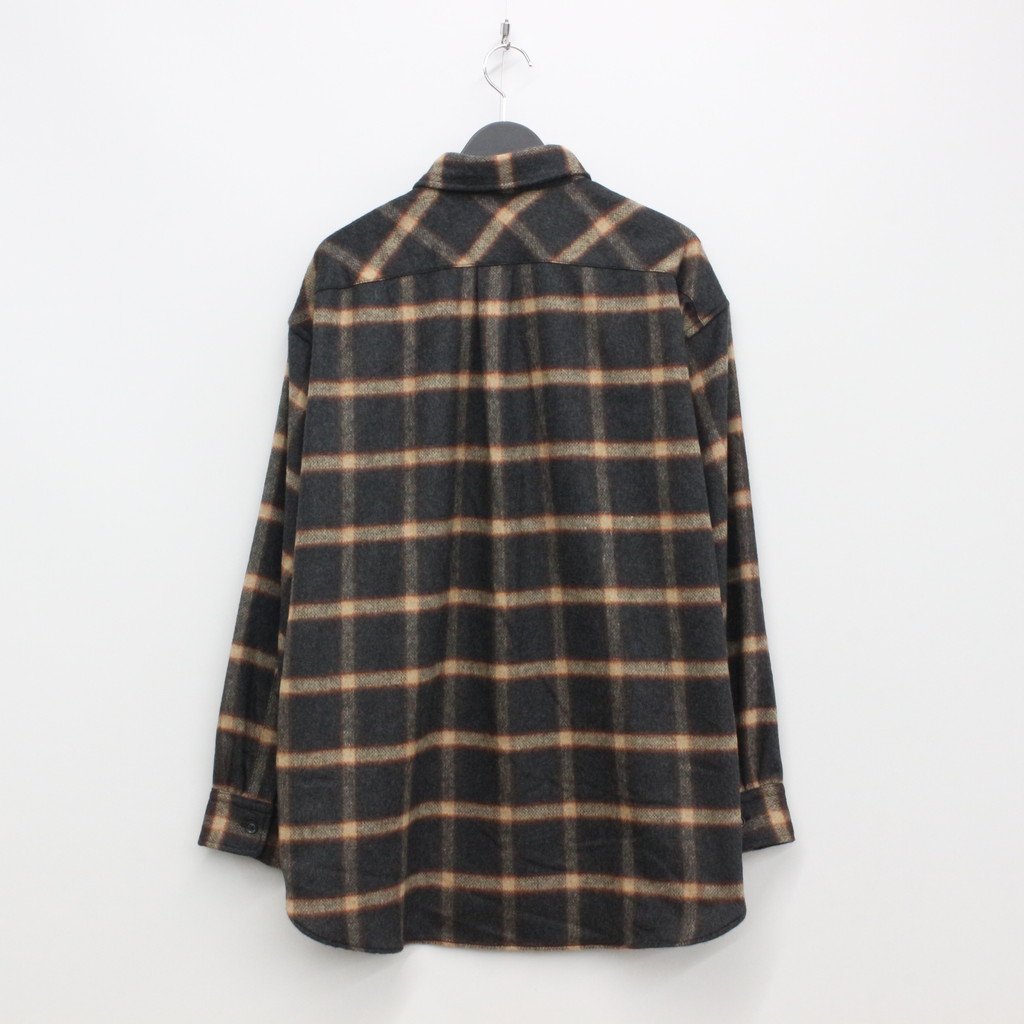 SON OF THE CHEESE | サノバチーズ SHAGGY CHECK SHIRT #NAVY [SC2220