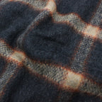 毛茸茸格紋襯衫 #海軍藍 [SC2220-SH02]