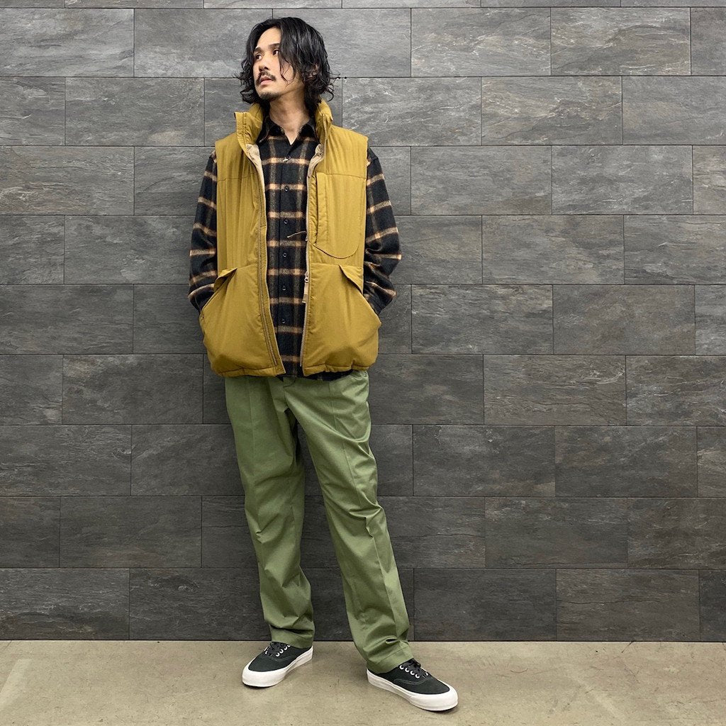 毛茸茸格紋襯衫 #海軍藍 [SC2220-SH02]