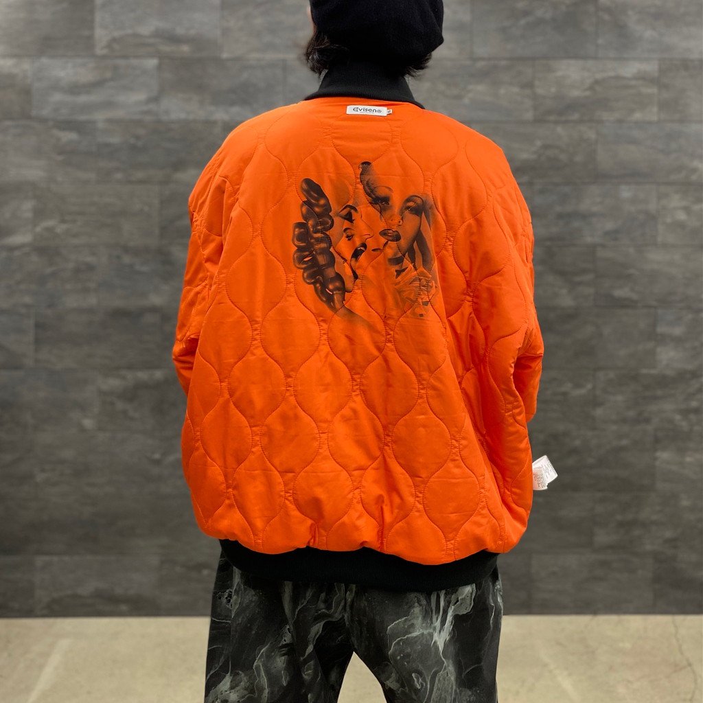 EVISEN MA-1 jacket BLACK/Orange M
