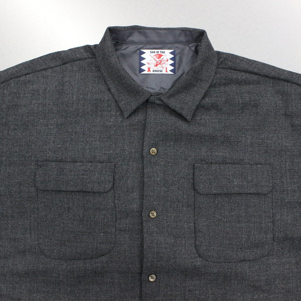 SON OF THE CHEESE | サノバチーズ TWEED SHIRT #GRAY [SC2220-SH05]