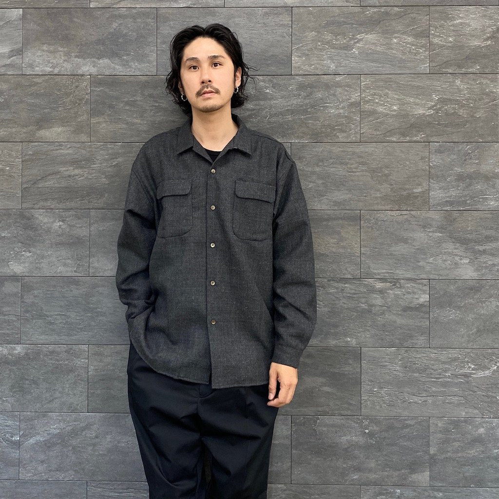 花呢襯衫#灰色 [SC2220-SH05]