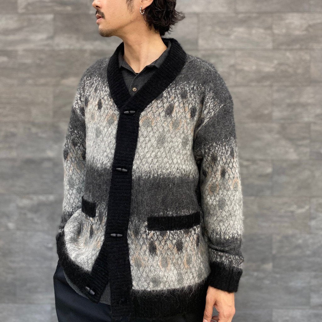 SON OF THE CHEESE | サノバチーズ BROWN TROUT CARDIGAN #GRAY 