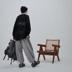 VI-G01T - "Check Box" L/S Graphic Tee #BLACK [GOOPI-22AW-OCT-4]