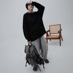 VI-G01T - "Check Box" L/S Graphic Tee #BLACK [GOOPI-22AW-OCT-4]