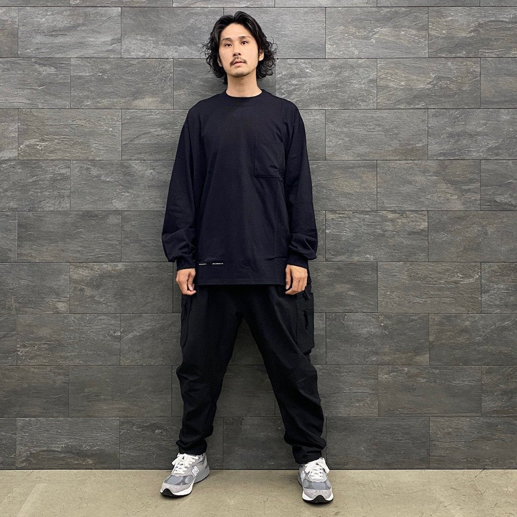 VI-G01T - "Check Box" L/S Graphic Tee #BLACK [GOOPI-22AW-OCT-4]