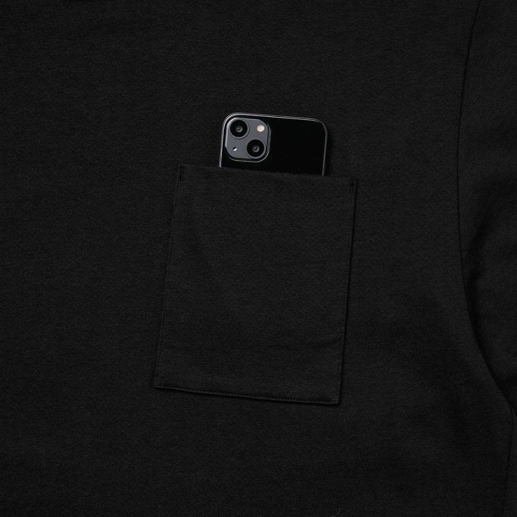 VI-G01T - "Check Box" L/S Graphic Tee #BLACK [GOOPI-22AW-OCT-4]