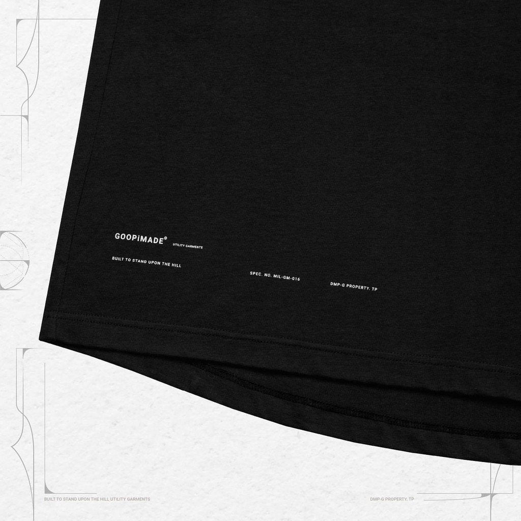 VI-G01T - "Check Box" L/S Graphic Tee #BLACK [GOOPI-22AW-OCT-4]