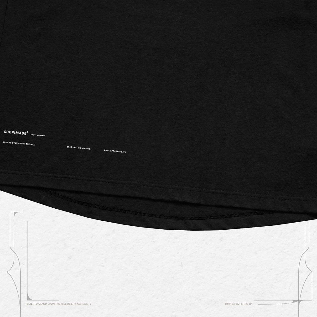 VI-G01T - "Check Box" L/S Graphic Tee #BLACK [GOOPI-22AW-OCT-4]