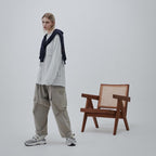 VI-G01T - “複選框”L/S 圖案 T 卹 #FOG [GOOPI-22AW-OCT-4]