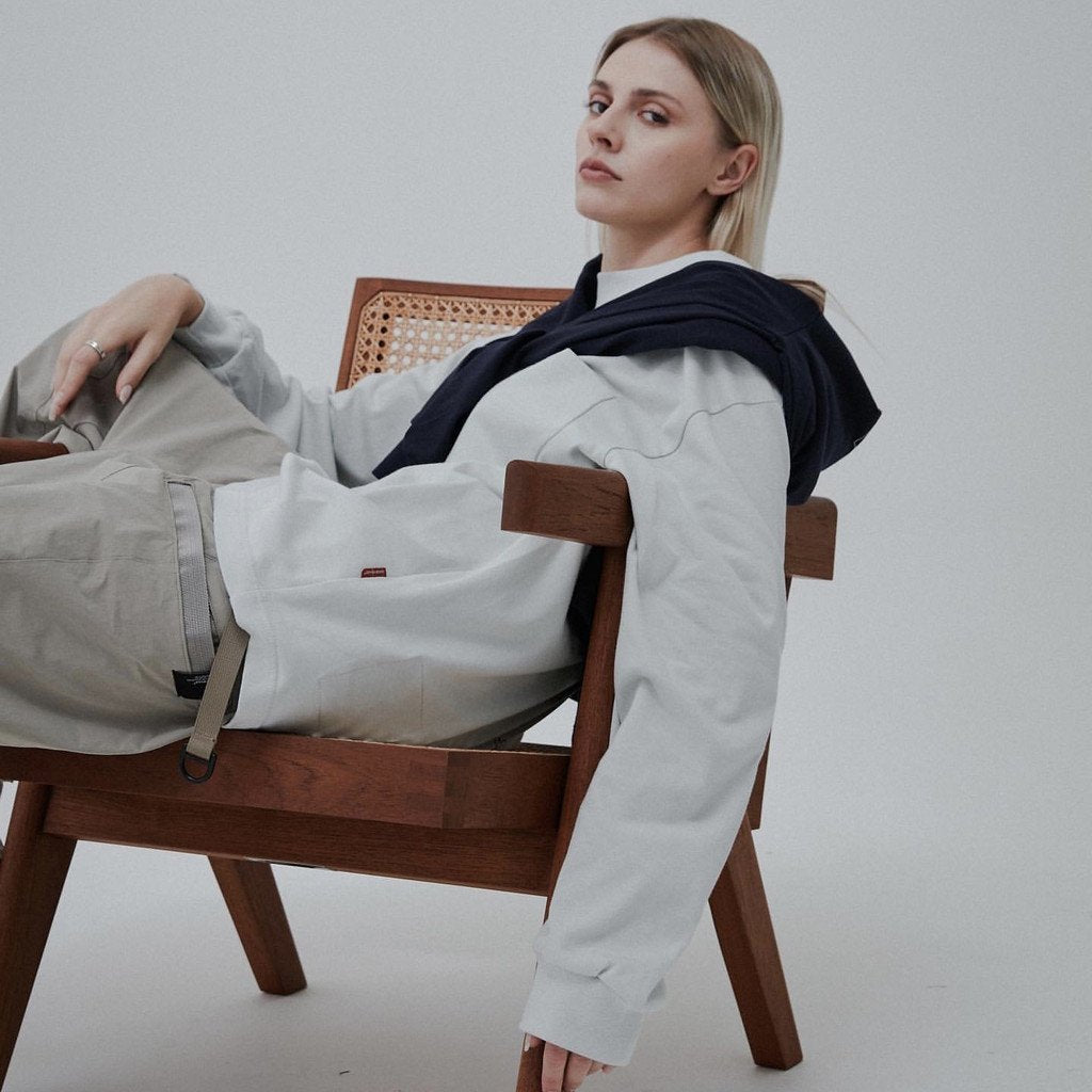 VI-G01T - “複選框”L/S 圖案 T 卹 #FOG [GOOPI-22AW-OCT-4]