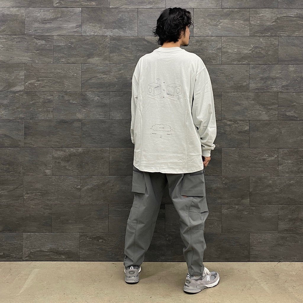 VI-G01T - “複選框”L/S 圖案 T 卹 #FOG [GOOPI-22AW-OCT-4]