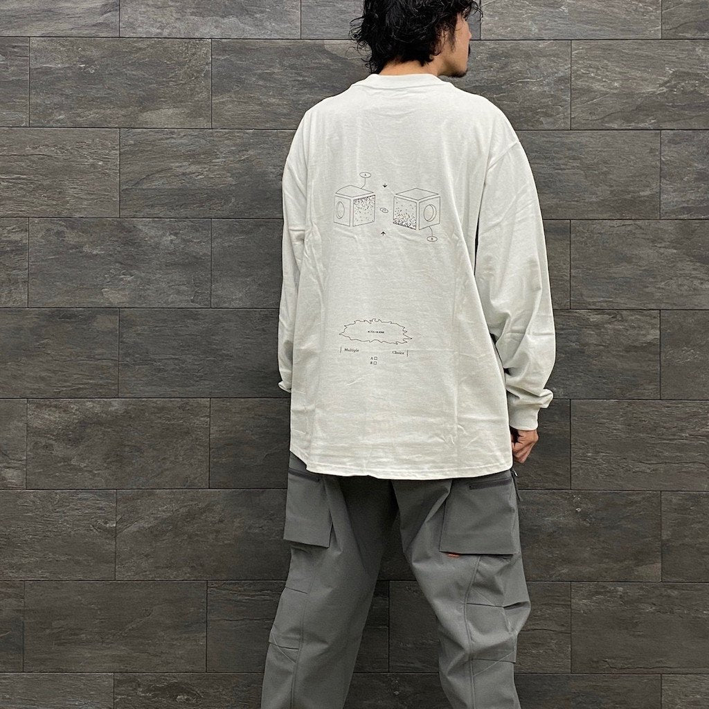 VI-G01T - “複選框”L/S 圖案 T 卹 #FOG [GOOPI-22AW-OCT-4]