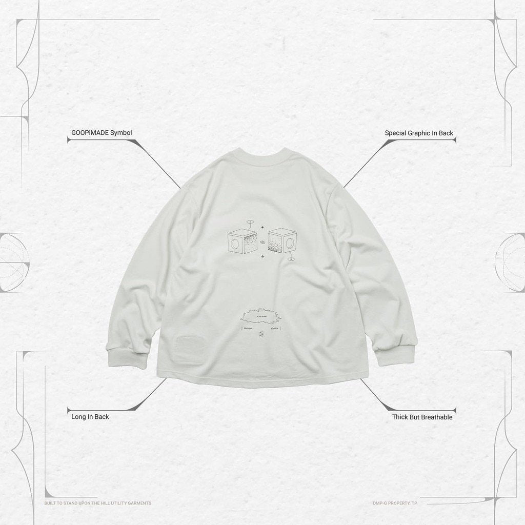 VI-G01T - “複選框”L/S 圖案 T 卹 #FOG [GOOPI-22AW-OCT-4]