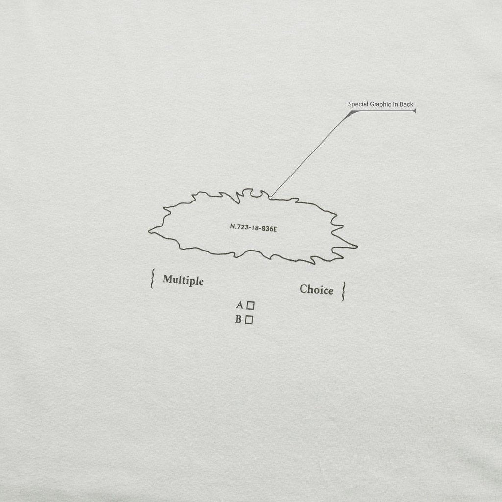 VI-G01T - “複選框”L/S 圖案 T 卹 #FOG [GOOPI-22AW-OCT-4]