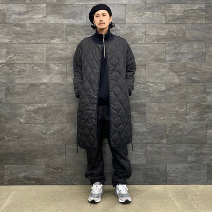 MILITARY CREW NECK DOWN COAT #BLACK [TAION-104BML-1 LONG]