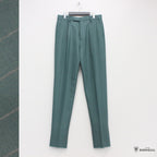 PLEATED TROUSERS -TYPE 1- #GREEN [22FW-WMP-TR19]