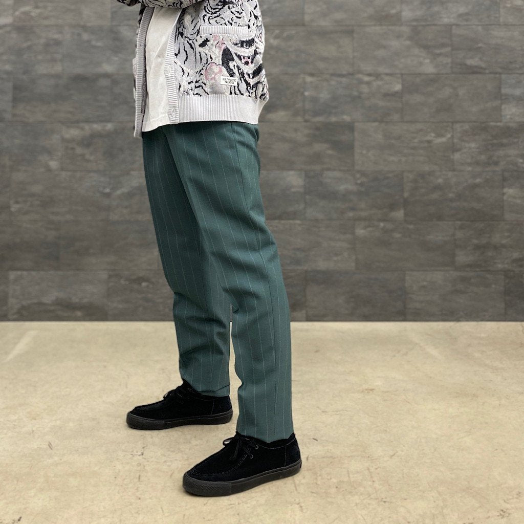 ht_PLEATED TROUSERS -TYPE 1- #GREEN [22FW-WMP-TR19]