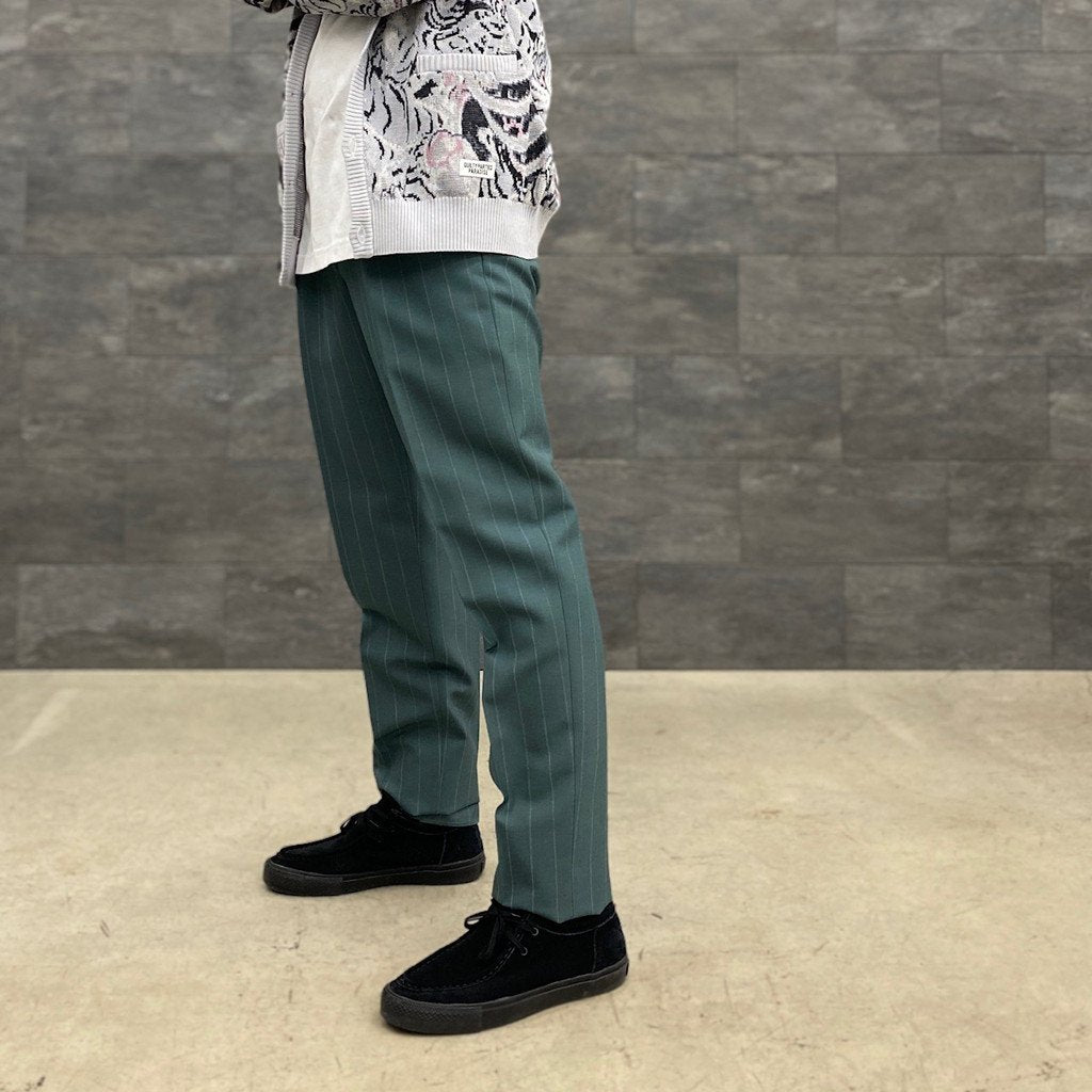 PLEATED TROUSERS -TYPE 1- #GREEN [22FW-WMP-TR19]