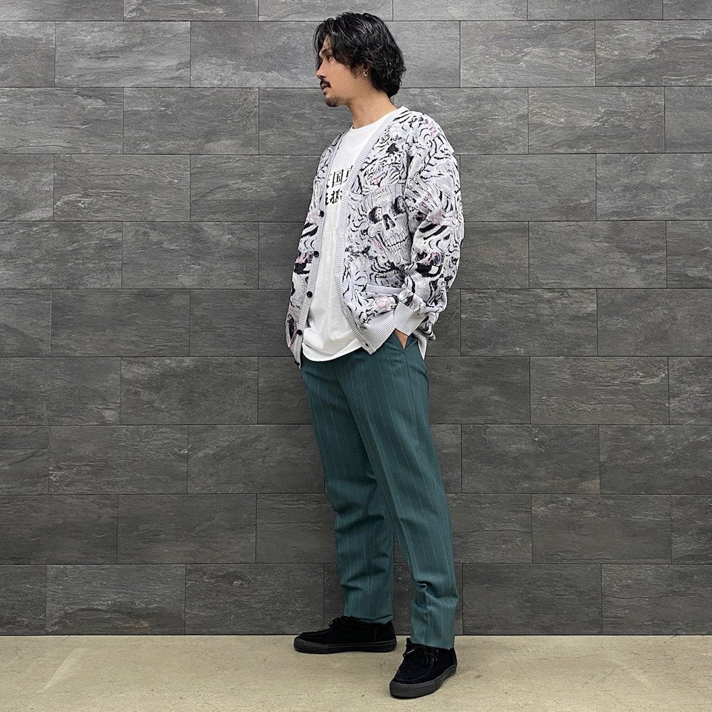 PLEATED TROUSERS -TYPE 1- #GREEN [22FW-WMP-TR19]