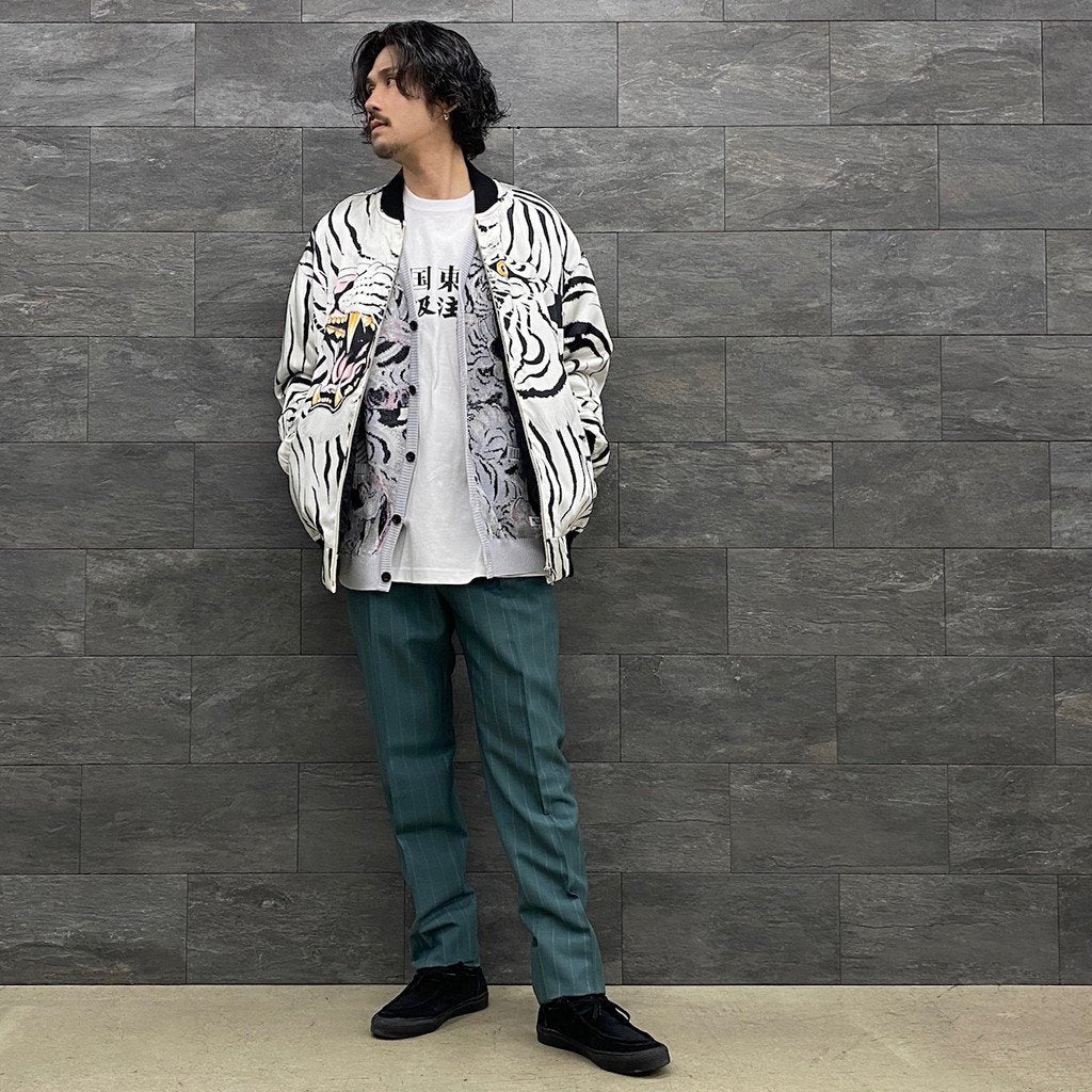 PLEATED TROUSERS -TYPE 1- #GREEN [22FW-WMP-TR19]