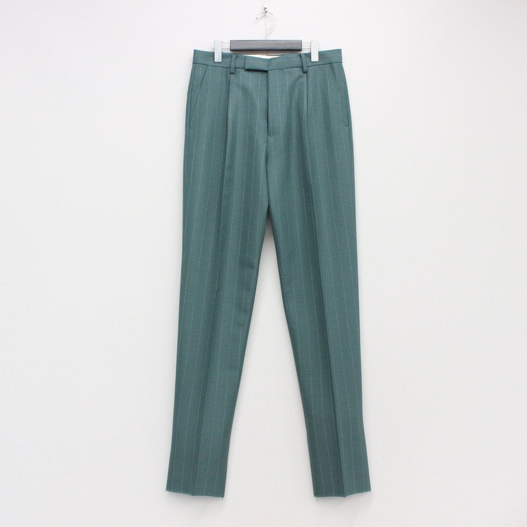 PLEATED TROUSERS -TYPE 1- #GREEN [22FW-WMP-TR19]