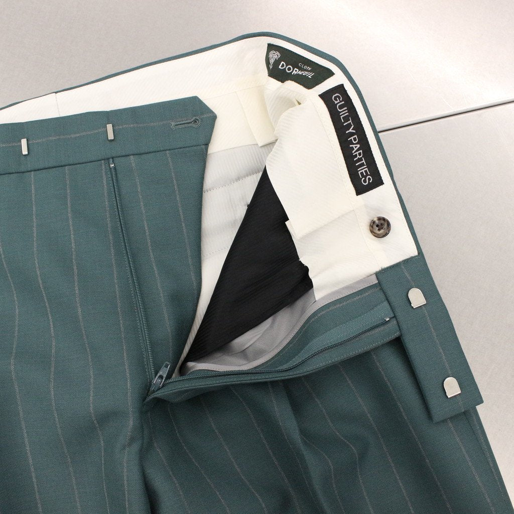 PLEATED TROUSERS -TYPE 1- #GREEN [22FW-WMP-TR19]
