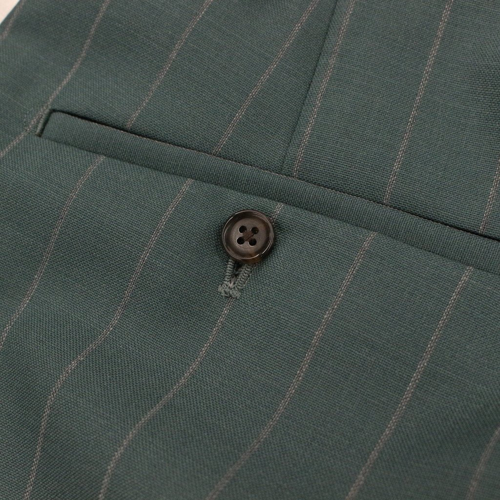 PLEATED TROUSERS -TYPE 1- #GREEN [22FW-WMP-TR19]