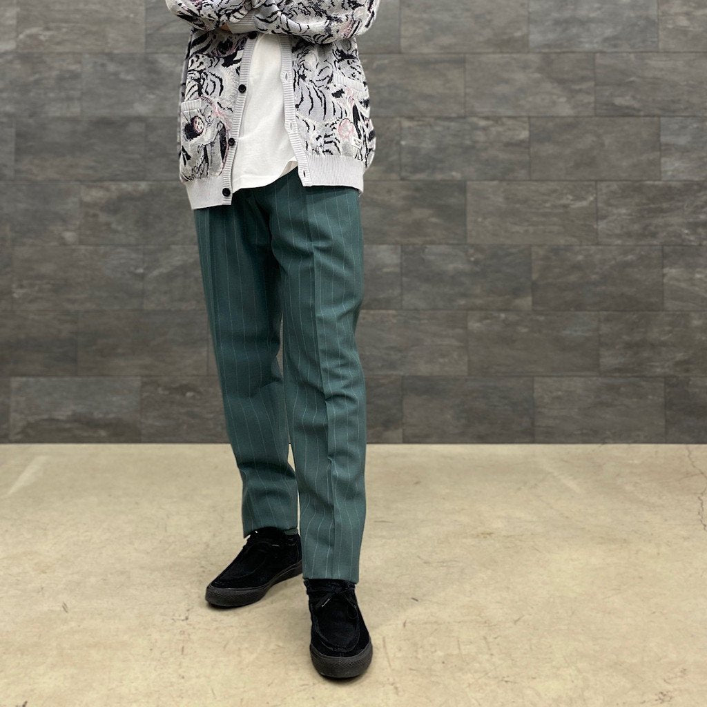 PLEATED TROUSERS -TYPE 1- #GREEN [22FW-WMP-TR19]