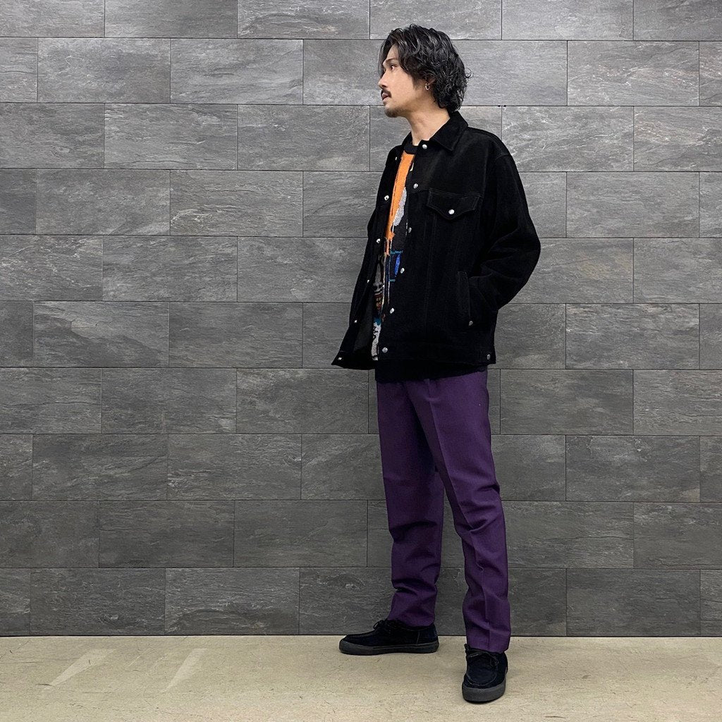 PLEATED TROUSERS -TYPE 1- #PURPLE [22FW-WMP-TR01]