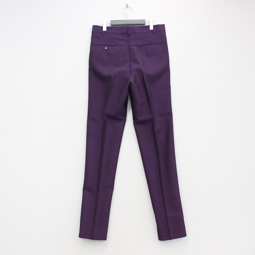 PLEATED TROUSERS -TYPE 1- #PURPLE [22FW-WMP-TR01]