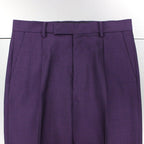 PLEATED TROUSERS -TYPE 1- #PURPLE [22FW-WMP-TR01]