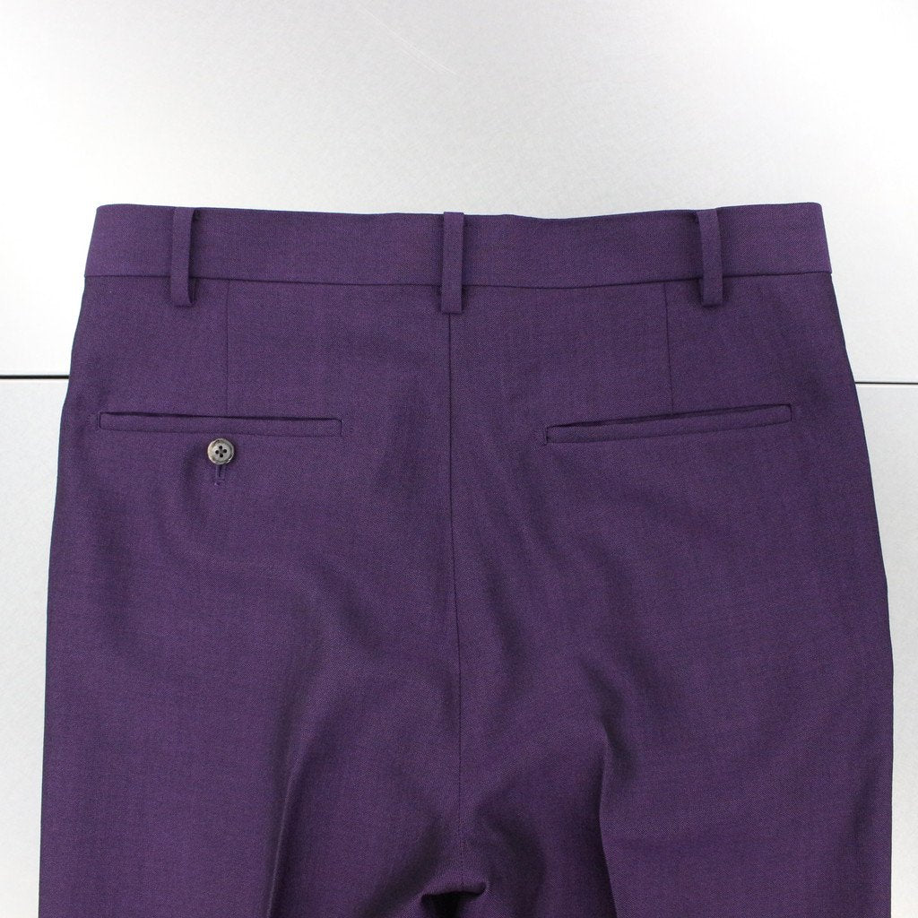 PLEATED TROUSERS -TYPE 1- #PURPLE [22FW-WMP-TR01]
