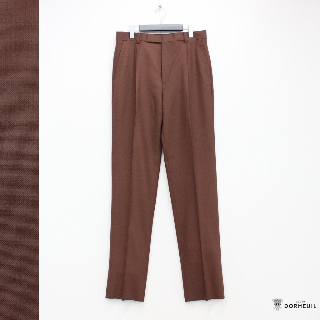 PLEATED TROUSERS -TYPE 2- #D-RED [22FW-WMP-TR05]
