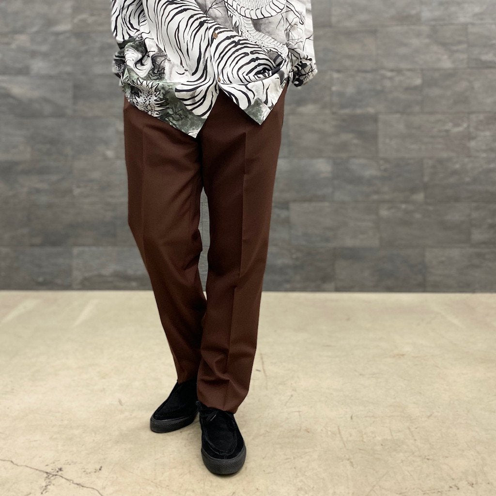 is_PLEATED TROUSERS -TYPE 2- #D-RED [22FW-WMP-TR05]