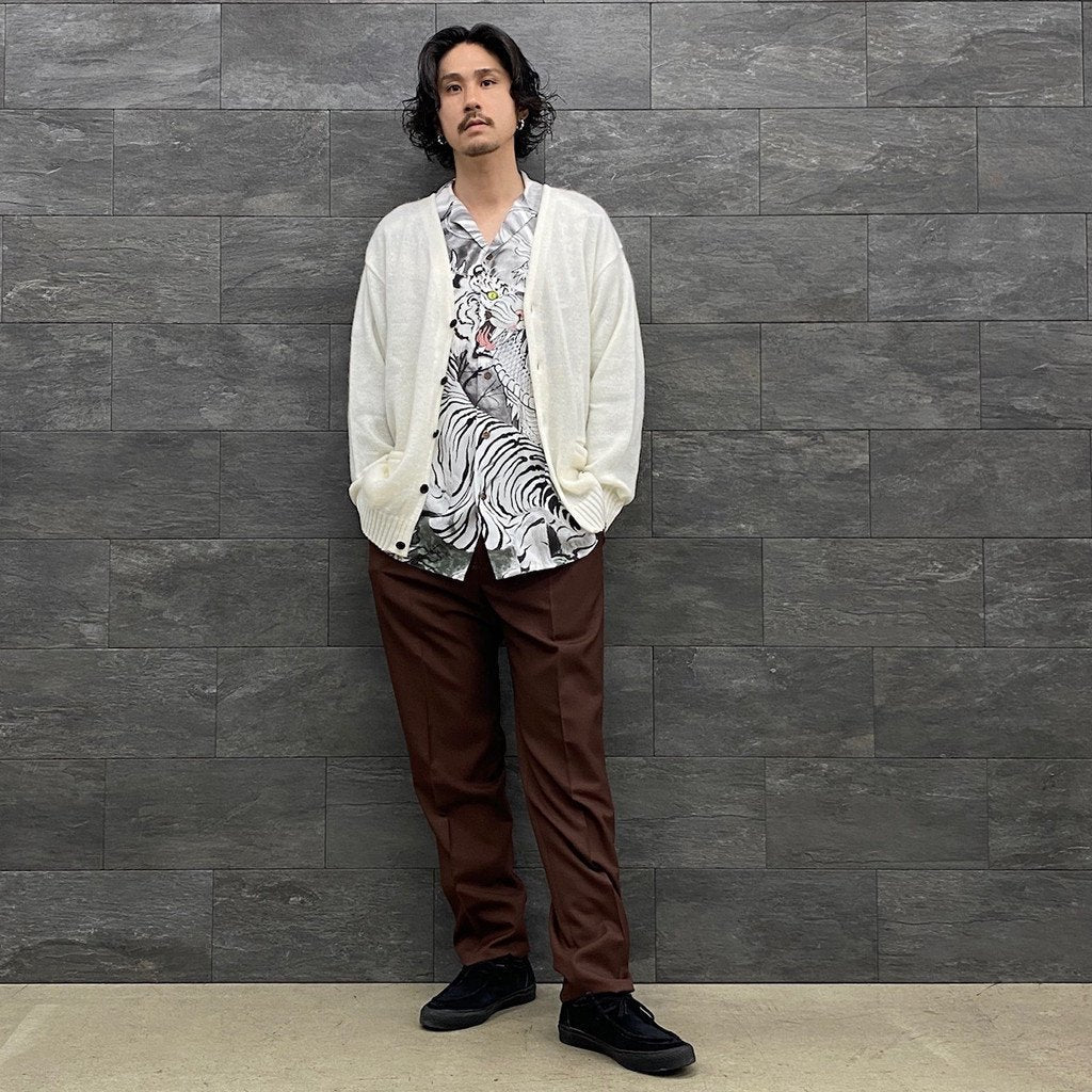 is_PLEATED TROUSERS -TYPE 2- #D-RED [22FW-WMP-TR05]