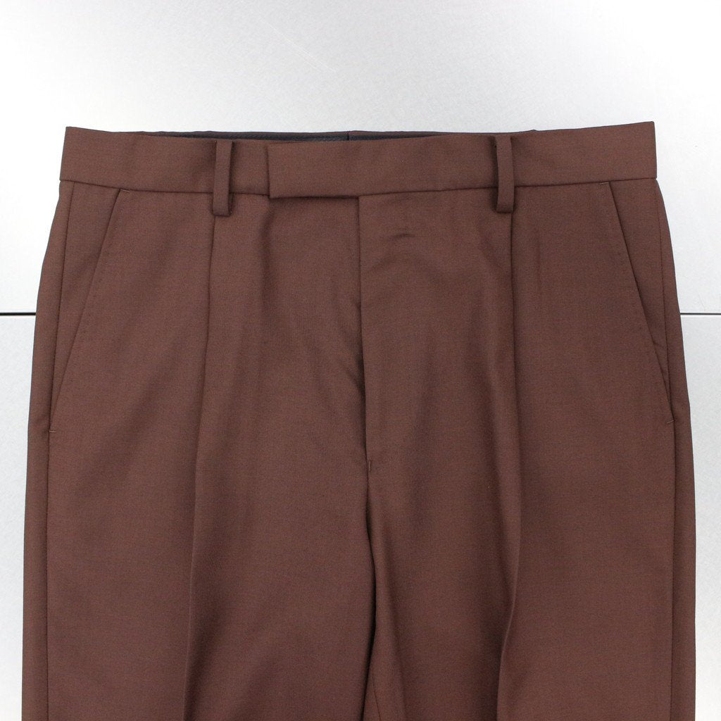 is_PLEATED TROUSERS -TYPE 2- #D-RED [22FW-WMP-TR05]