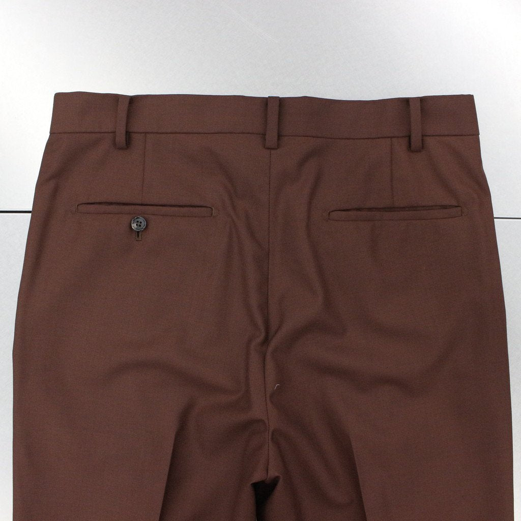 PLEATED TROUSERS -TYPE 2- #D-RED [22FW-WMP-TR05]