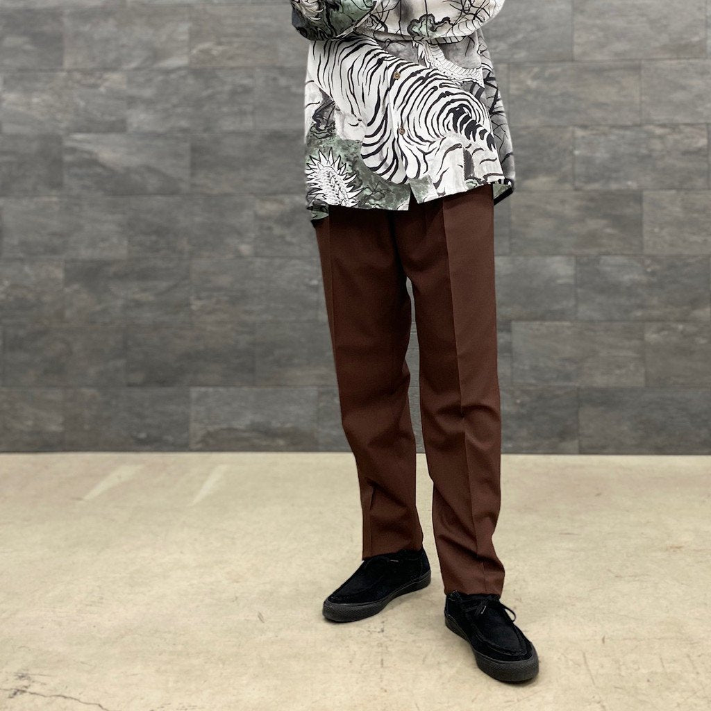 is_PLEATED TROUSERS -TYPE 2- #D-RED [22FW-WMP-TR05]