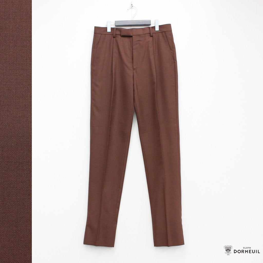 PLEATED TROUSERS -TYPE 1- #D-RED [22FW-WMP-TR04]