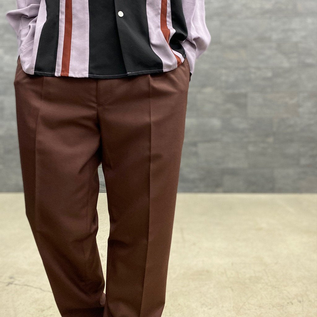 is_PLEATED TROUSERS -TYPE 1- #D-RED [22FW-WMP-TR04]