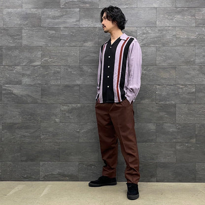 PLEATED TROUSERS -TYPE 1- #D-RED [22FW-WMP-TR04]