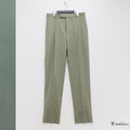 PLEATED TROUSERS -TYPE 2- #SMOKY GREEN [22FW-WMP-TR11]
