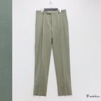 is_PLEATED TROUSERS -TYPE 2- #SMOKY GREEN [22FW-WMP-TR11]
