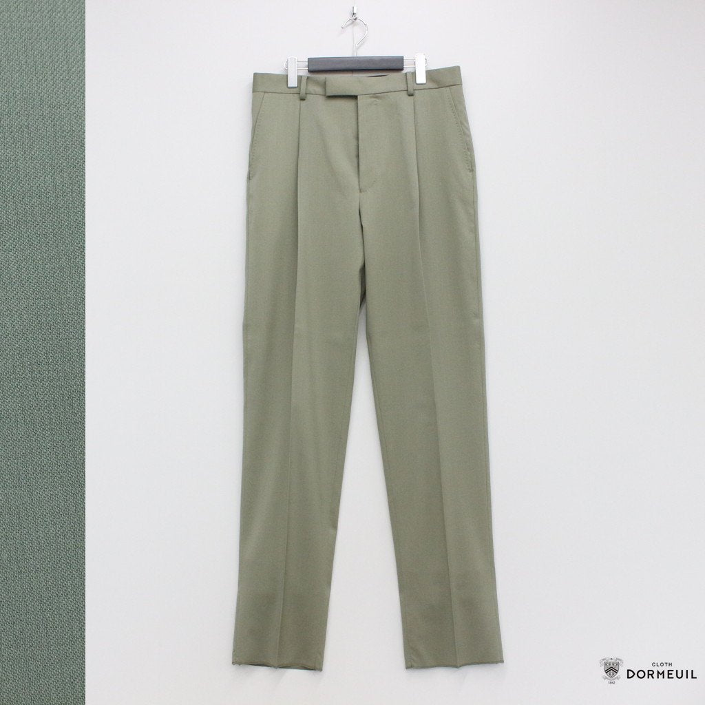 is_PLEATED TROUSERS -TYPE 2- #SMOKY GREEN [22FW-WMP-TR11]