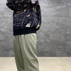 is_PLEATED TROUSERS -TYPE 2- #SMOKY GREEN [22FW-WMP-TR11]