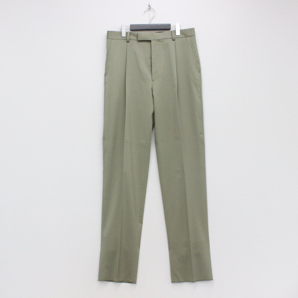 is_PLEATED TROUSERS -TYPE 2- #SMOKY GREEN [22FW-WMP-TR11]